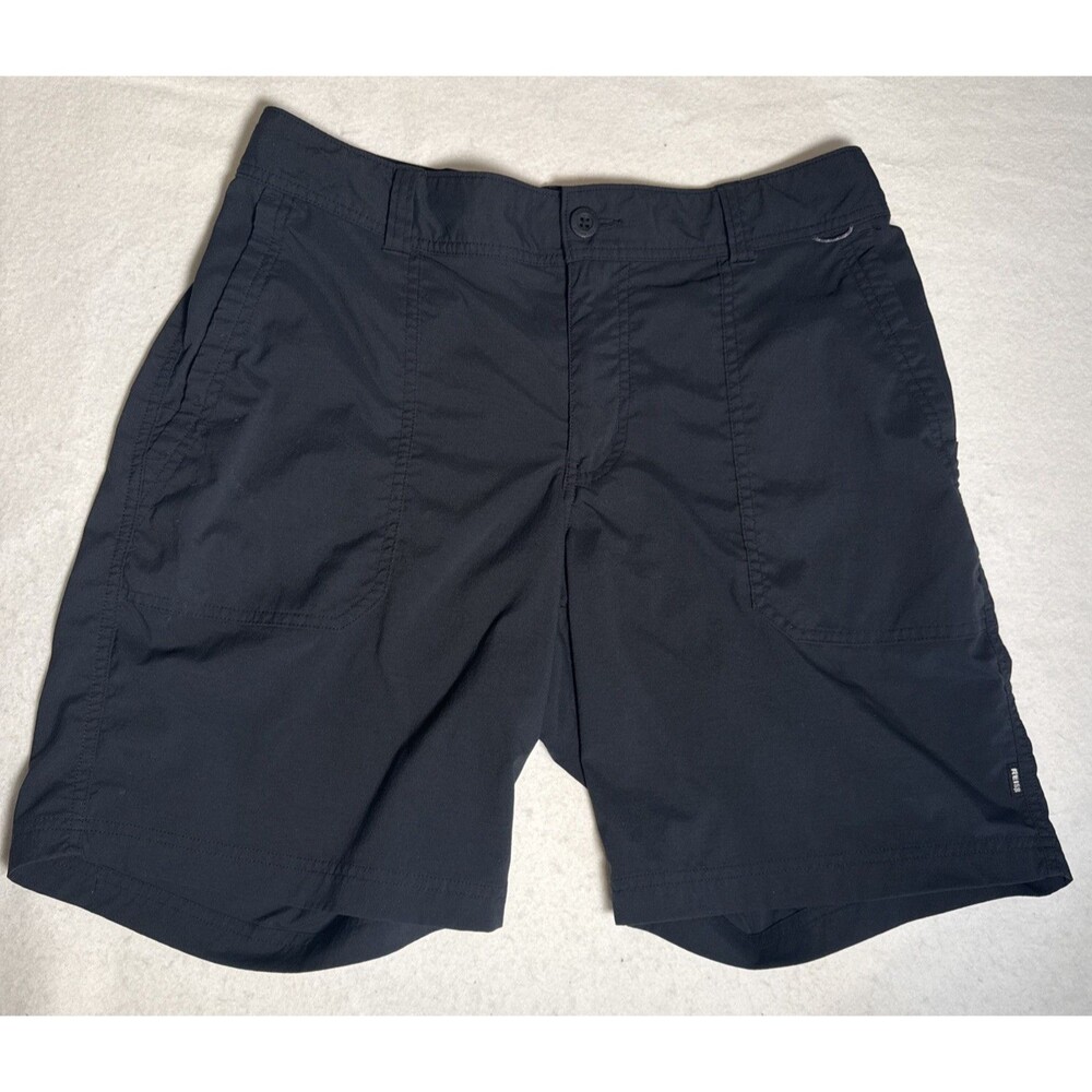 REI Co-Op Sahara Bermuda Shorts Womens 12 Black Nylon Drawstring Outdoor